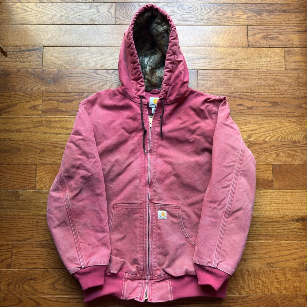 Vintage Carhartt Jacket Womens Large Camo Crab Apple Pink Realtree Rare